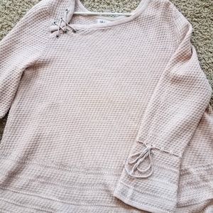 Style &Co peach shimmery sweater